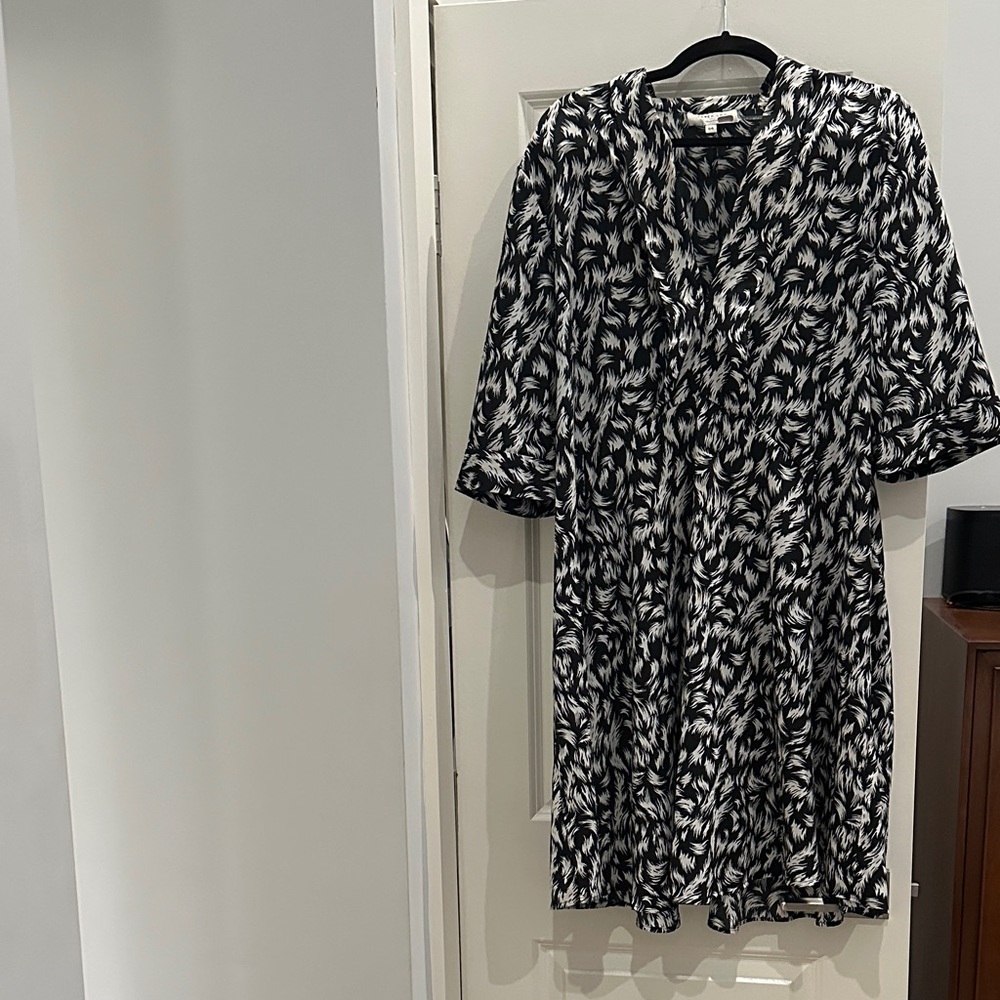Derek Lam Monochrome Abstract Dress